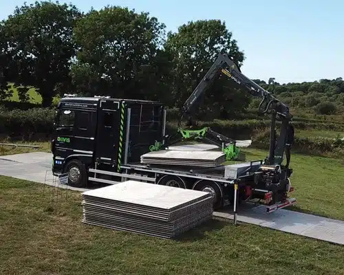 Geotechnical ground protection mats for hire