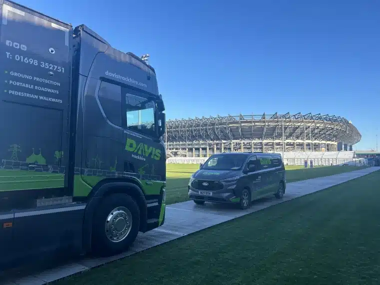 Temp ground solution for Scottish Rugby Union pitch