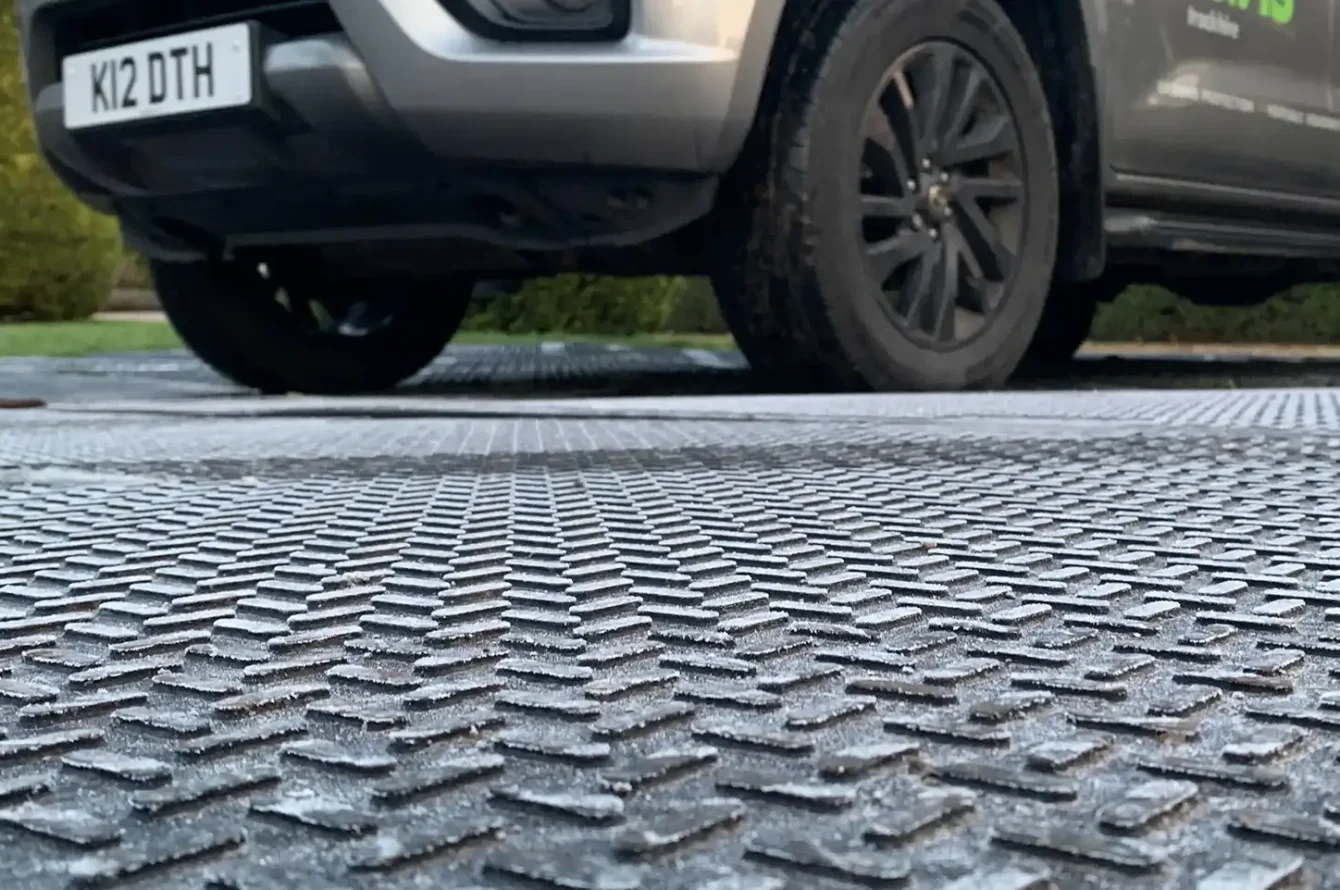 raised chevrons external ground protection