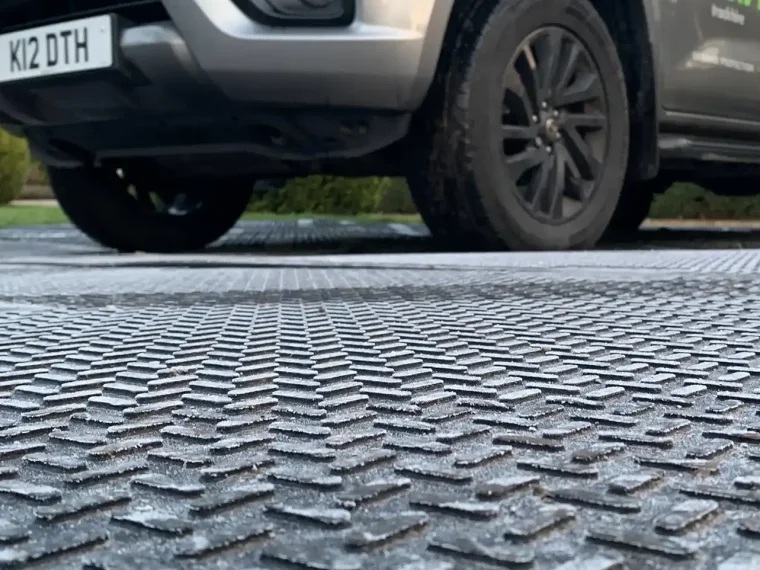 raised chevrons external ground protection