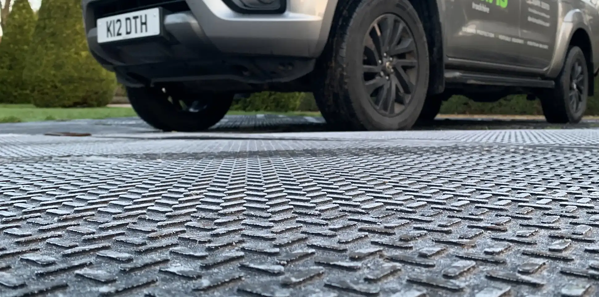 raised chevrons external ground protection