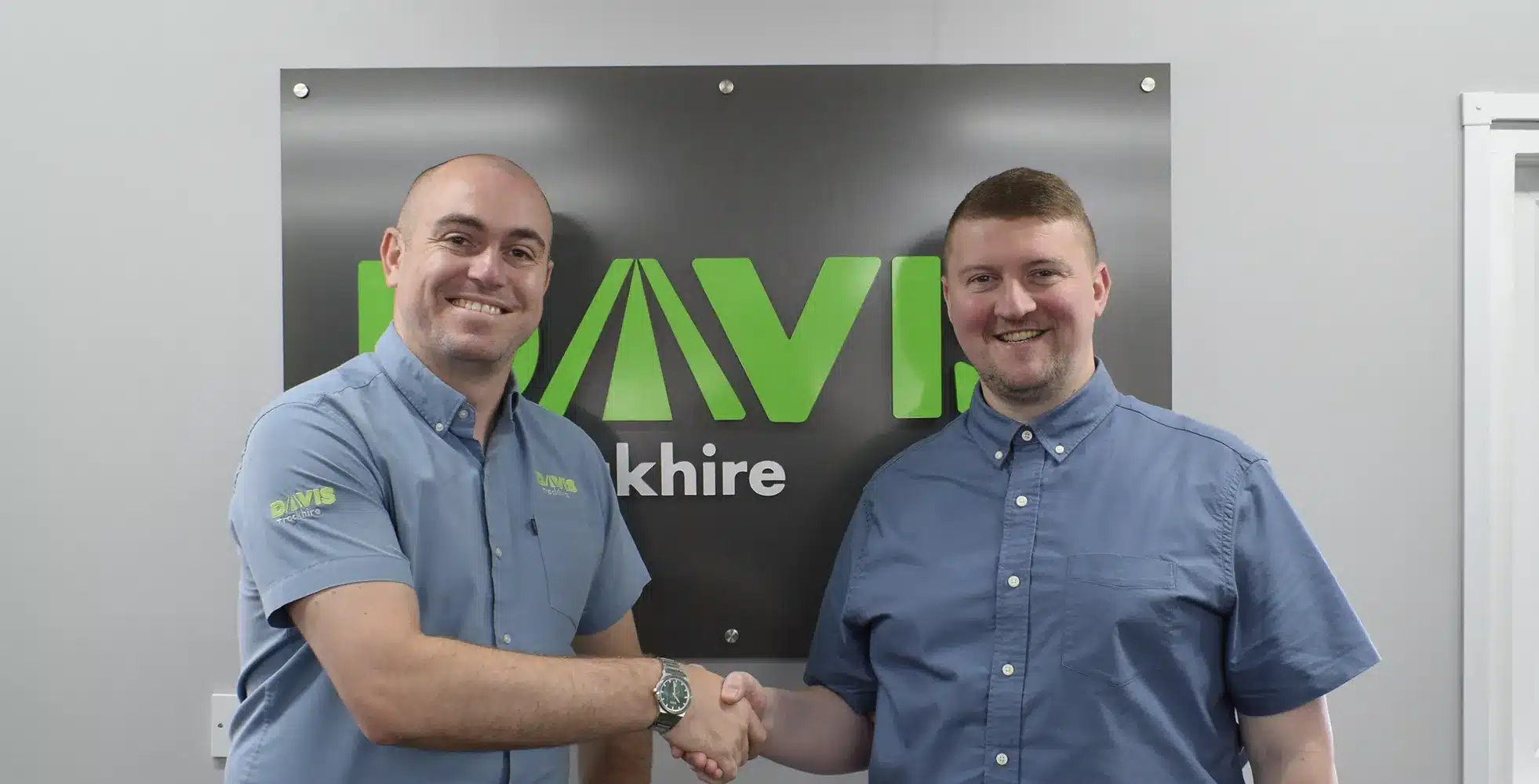 Davis trackhire new appointment | Rob with Craig