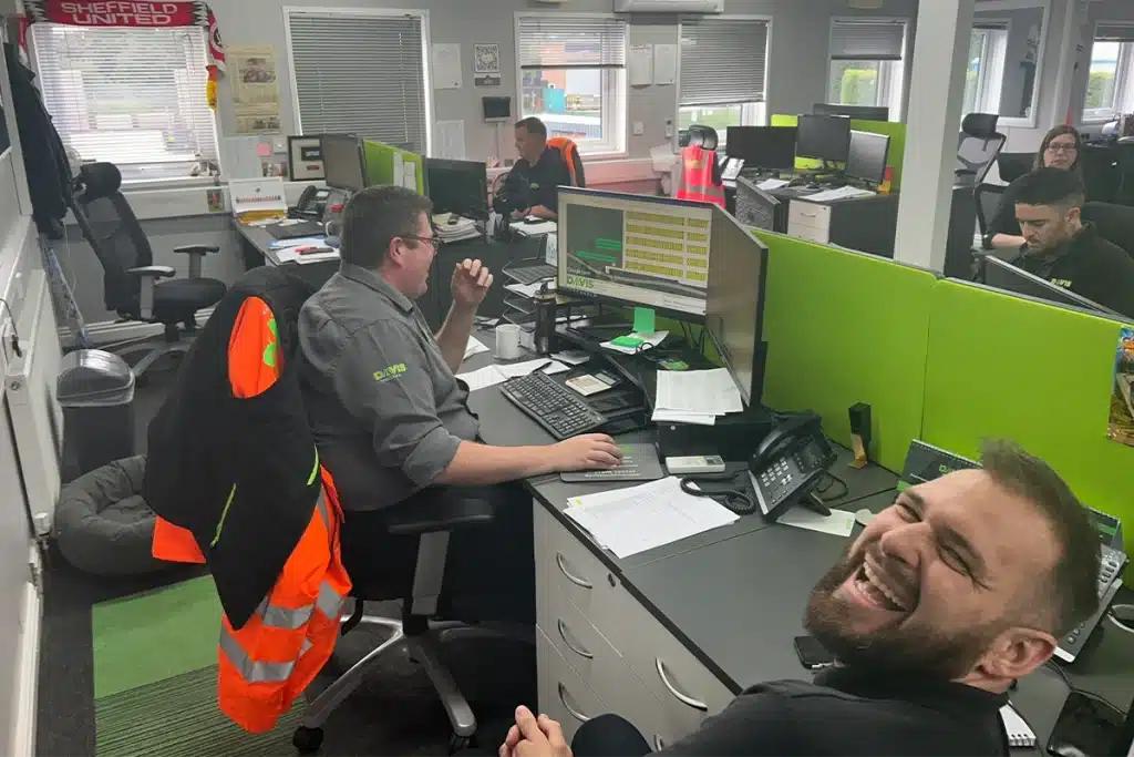 Jason Hedley, in DTH office